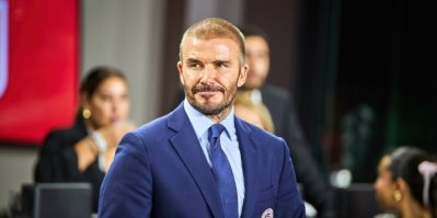 David Beckham na tiskové konferenci