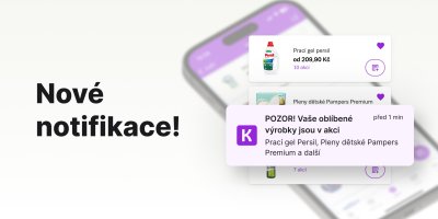 Banner na novou službu Kupi – produktovou notifikaci