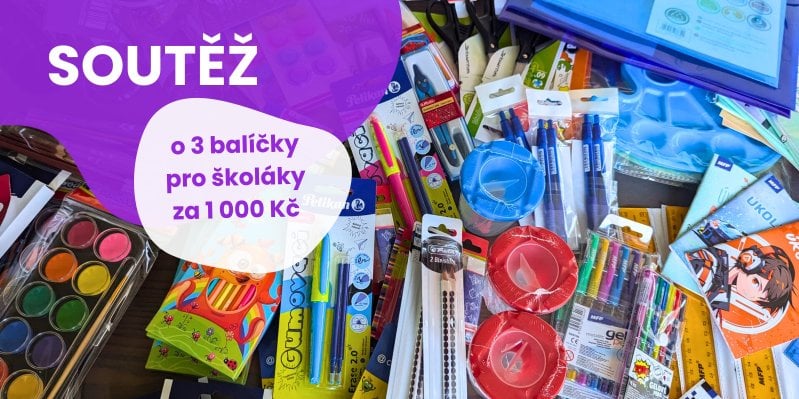 Vyhrajte školní výbavu zdarma! Zapojte se do naší soutěže o 3 velké balíčky
