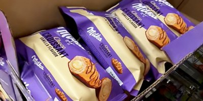 Milka croissant v supermarketu