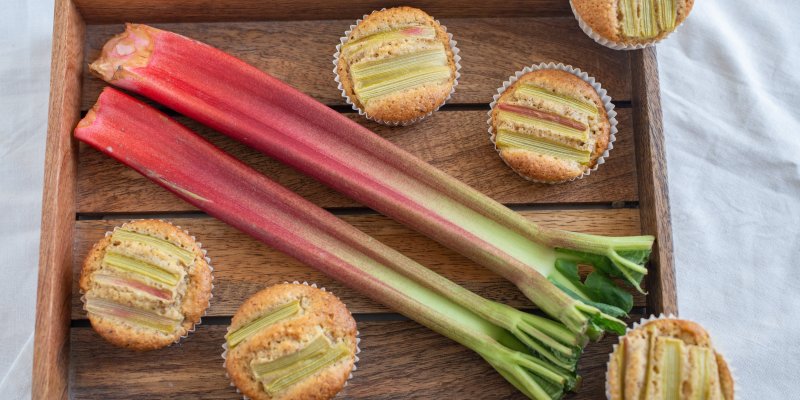 Na povrchu křupavé, uvnitř jemné – tyhle rebarborové muffiny vás dostanou svou sladkokyselou chutí