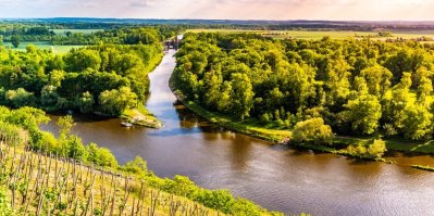Soutok řek Vltava a Labe u Mělníka