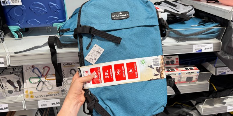 Cestovní batoh jen za 249 Kč v Actionu? Toto je ideální zavazadlo pod sedadlo pro Ryanair