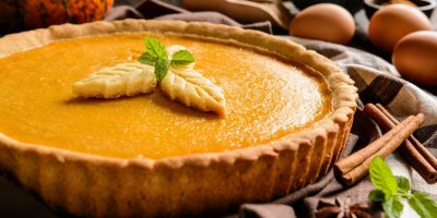 Tradiční americký dýňový koláč pumpkin pie
