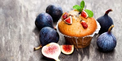 Muffin a čerstvé fíky