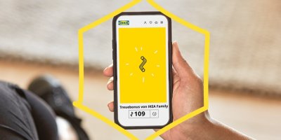 Věrnostní aplikace IKEA v mobilu