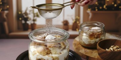 Vezměte si kousek domova na cesty: Voňavá žemlovka ve skleničce z vánočky potěší i v práci