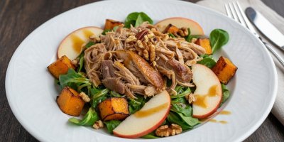 Salát z pečené husy s dýní a jablky: Lehká podzimní paráda ze zbytků svatomartinské hostiny