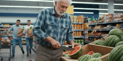 „Zákazník vytáhl v obchodě nůž a začal krájet meloun. Lidé zpanikařili, ale vyřešila jsem to,“ popisuje prodavačka