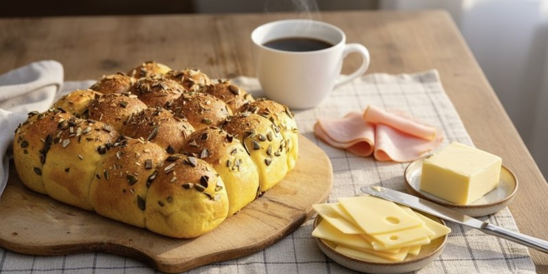Nadýchané dýňové houstičky z horkovzdušné fritézy, které voní tak, že je těžké vydržet a neukrojit kousek ještě horký