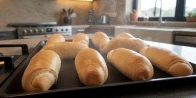 Recept na domácí rohlíky, které jsou tak měkké a nadýchané, že mizí z plechu dřív, než stihnou vychladnout