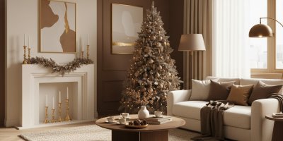 Vánoce 2025 ovládne hnědá Mocha Mousse a zlatý lesk jako stylová volba