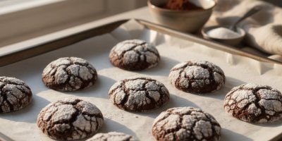 Jednoduché a voňavé čokoládové crinkles. Měkké uvnitř, křupavé na povrchu a hotové raz dva