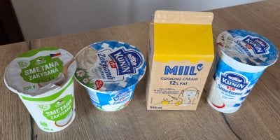 Mezi druhy smetany ze supermarketů je velký rozdíl. Jedna smetana je nejlepší do dortu a další se hodí jen do polévky