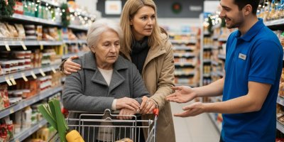 Mamince se přitížilo během nákupu. Nikdo jí nepomohl. Až jedna prodavačka mě dojala k slzám