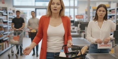 Stála jsem u pokladny a pokladní ji přede mnou zavřela. Cítila jsem se, jako bych tam nebyla