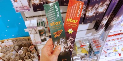 Za 20 korun v dm koupíte prskavky, které nikdo jiný nemá. Voní po vanilce a skořici