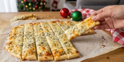 Sýrové pizza tyčinky ze 4 ingrediencí, které vás zachrání při nečekané návštěvě
