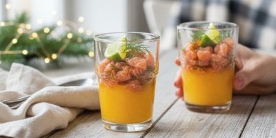 Lososový tatarák v citrusovém želé: Luxusní předkrm hotový za 15 minut