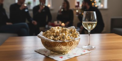 Recept na křehké máslové koláčky z vína, které patří ke skleničce a nahradí chipsy