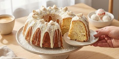 Raffaello bábovka bez výčitek: Odlehčená verze, která chutná jako originál