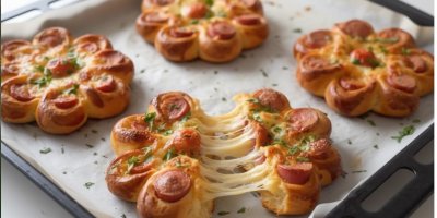 Zapomeňte na nudné pizza šneky: Slané květinky z kynutého těsta jsou ideální na oslavy i večery s vínem