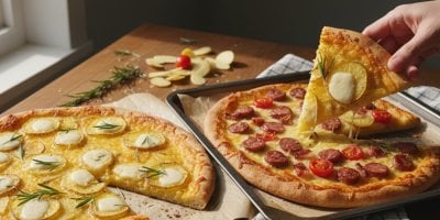 Zbylé vařené brambory nevyhazujte. Tyhle placky z nich jsou lepší než pizza a nikdo nepozná, že vaříte ze zbytků