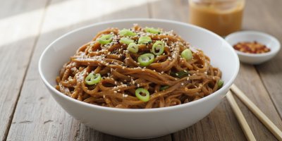 15 minut a máte na stole nejlepší arašídové nudle. Krémové s česnekem a chilli. Recept, který budete vařit pořád dokola