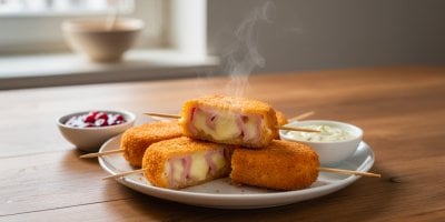 Zapomeňte na nudný smažák. Smažená parenica se šunkou na špejli, po které si oblíznete všech deset