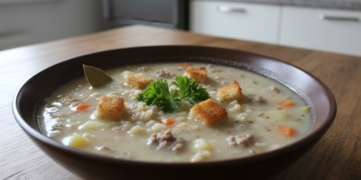Tahle polévka zachránila nejednu zimu: Bílá zabijačková klasika z jitrnic, kterou si zamilujete