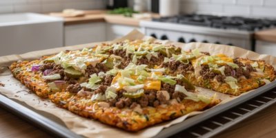 Proteinová pizza à la Big Mac, po které si oblíznete všech deset a nebudete mít výčitky jako po návštěvě fastfoodu