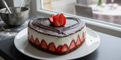 Valentýnský Míša dort s jahodami je důvod, proč zapomenete na kupované dezerty a zapnete troubu ještě dnes