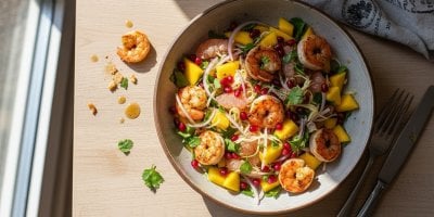 Natrhejte pomelo, opečte krevety a během chvilky máte na stole salát, který chutná jako dovolená v Asii