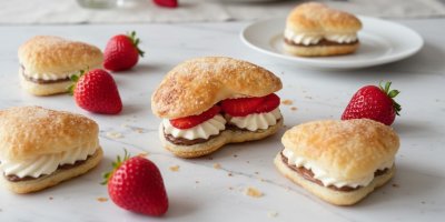 Tenhle valentýnský dezert z listového těsta peču pokaždé dvakrát. Jedna várka prostě nikdy nestačí