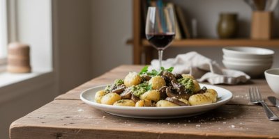 Noky se žampiony a pestem: Rychlý recept pro milovníky hub a krémových jídel