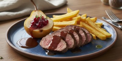 Recept na jelení kýtu na portském víně s kořenovou zeleninou a jemnou omáčkou