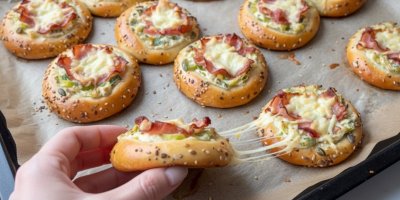 Nadýchané slané koláče s pórkem a slaninou: Po prvním plechu už budete zadělávat na další