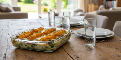 Zapečené rybí prsty s bramborami a špenátem: Jeden pekáč, minimum práce. Tenhle recept teď trenduje na instagramu