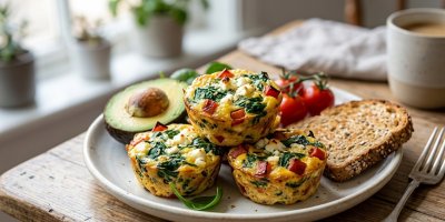 Vejce, feta a hrst špenátu. Tyhle slané muffiny si připravíte jednou a pak je budete chtít mít v lednici pořád