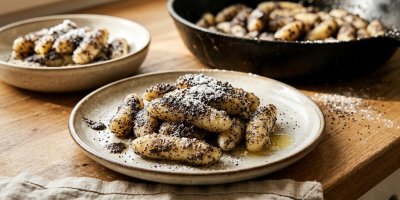 Recept na makové šulánky z pár surovin: Jednoduchý sladký oběd z tvarohu