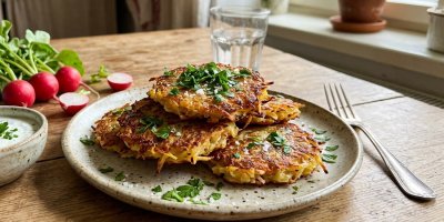 Ředkvičkové placky s česnekem a majoránkou: Recept na lehčí jarní oběd nebo večeři