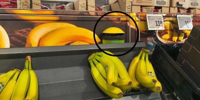 Banány v supermarketu
