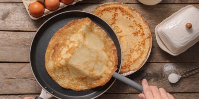 Klasické palačinky trochu jinak. Tahle proteinová verze má kolem 70 gramů bílkovin v celé dávce