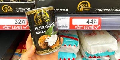 Kde jsme našli nejlevnější kokosové mléko? Za stejný objem zaplatíte i trojnásobek