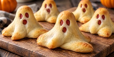 Recept na halloweenská párková strašidla: Stačí těsto, párky a brčko