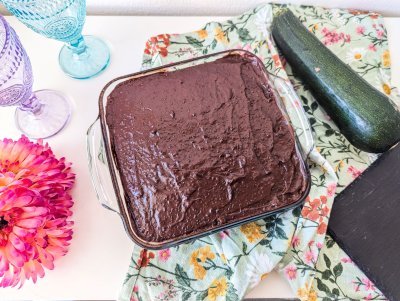 Cuketový perník ve skleněné zapékací míse