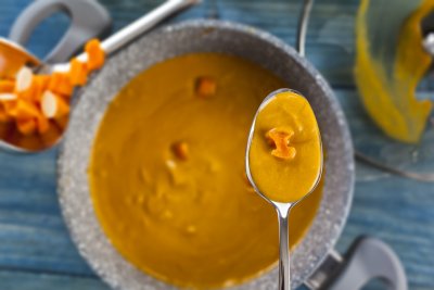 Detail na dýňový krém