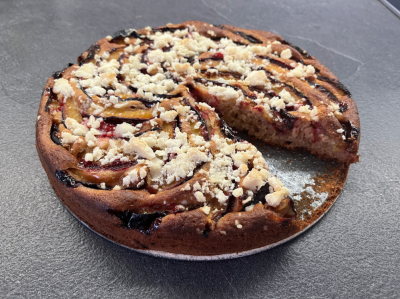 Švestkový koláč na plechu 