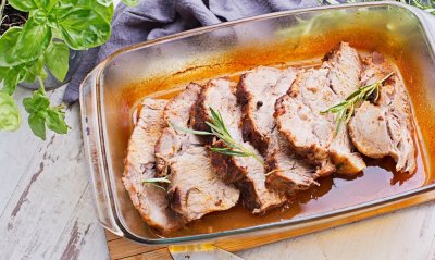 Krkovice pečená na medu a hořčici