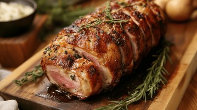 Vepřová pečeně ve slanině